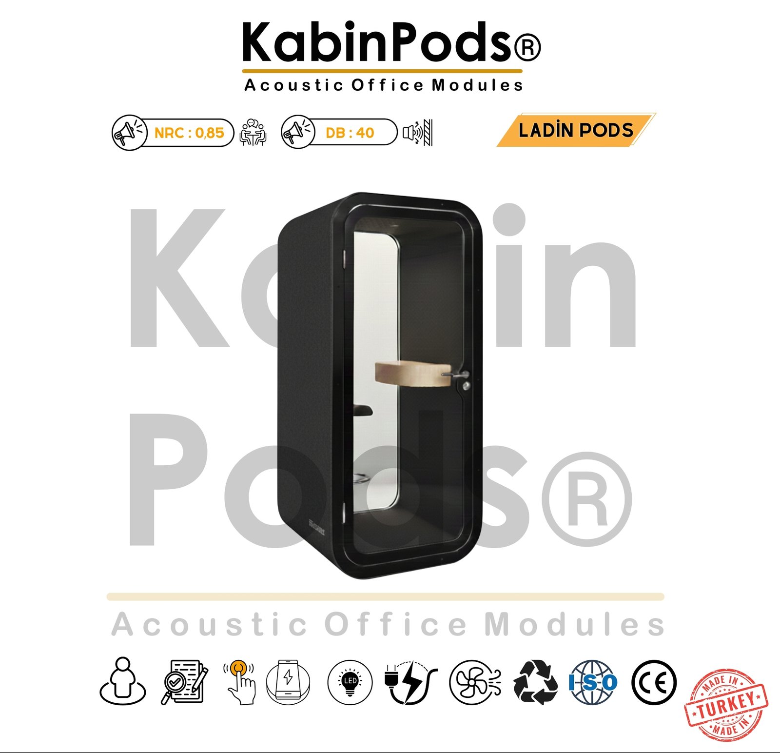 Akustik Telefon Kabini Detay - 25. Görsel - Ses Yalıtım Teknolojisi